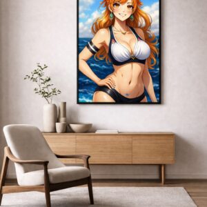 Nami – One Piece Anime Beach Art Print