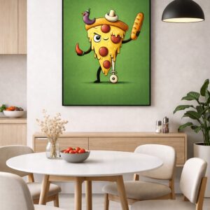 Whimsical Character Art Print – “Unbalanced Diet”