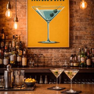 Classic Martini – Vintage Cocktail Wall Art Print