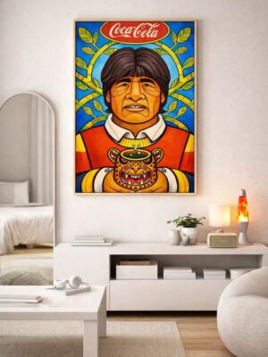 Evo Morales – Pop Art Political Commentary Print