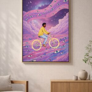 Watcher’s Ride – Psychedelic Surreal Wall Art Print