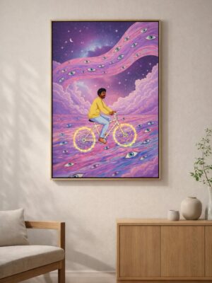 Watcher’s Ride – Psychedelic Surreal Wall Art Print