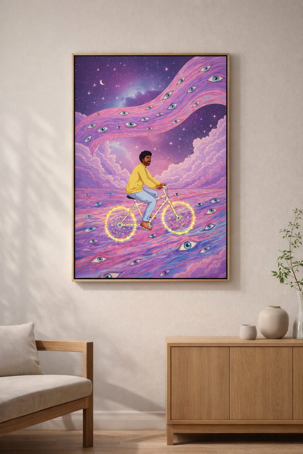 Watcher’s Ride – Psychedelic Surreal Wall Art Print