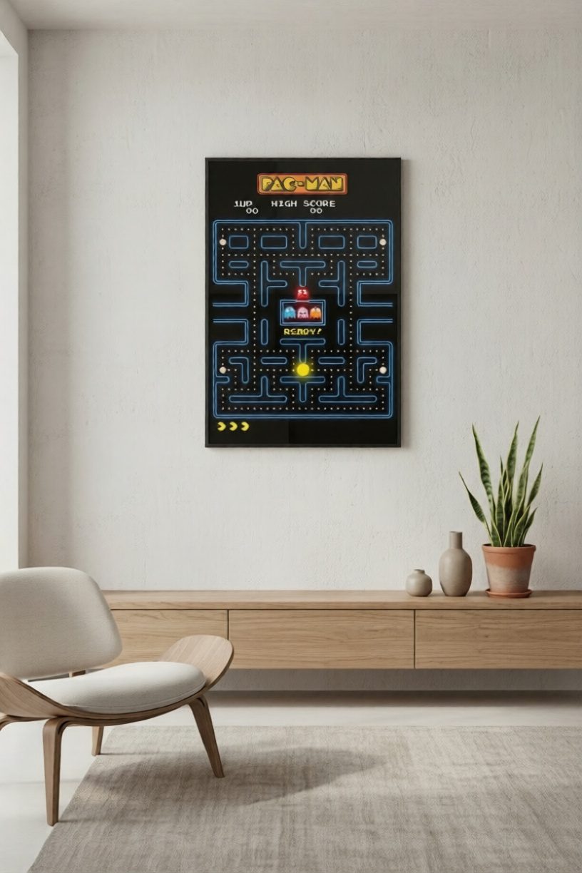 Pac-Man – Retro Arcade Maze Art Print