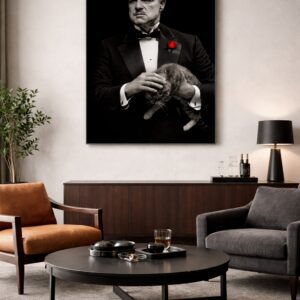 Don Corleone Wall Art Print – The Godfather Inspired Cinematic Portrait