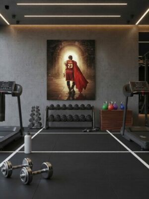 LeBron James Cleveland Cavaliers Wall Art – King James Legacy Illustration | NBA Champion Basketball Artwork