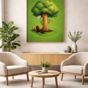 Whimsical Concept Art Print – “Self-Maintenance”