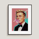 Elon Musk Pop Art Print, Famous Wall Decor, Bubblegum Style Poster, Modern Celebrity Illustration