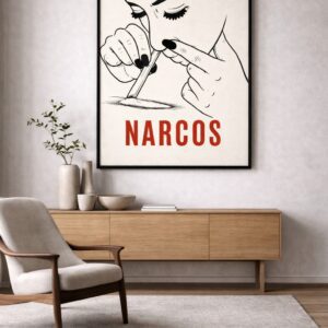 Narcos – Minimalist Crime Series Art Print
