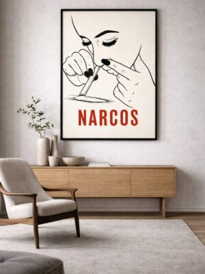 Narcos – Minimalist Crime Series Art Print