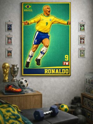 Ronaldo Nazário Iconic Football Artwork – The Original Phenomenon