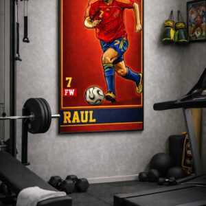 Raúl González Iconic Football Artwork – The Master of Timing