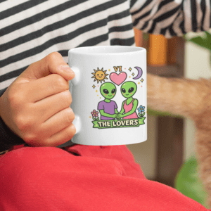 The Lovers Alien Mug – Cute Cosmic Romance Coffee Cup