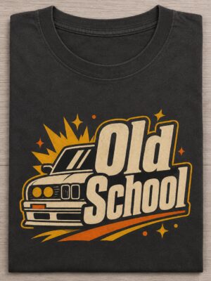 Old School Classic Car Retro Style Gift Unisex Graphic Tee