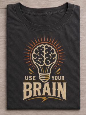 Use Your Brain Creative Humor Sarcastic Unisex Graphic Tee