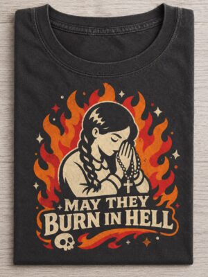 Gothic Prayer Dark Humor Dark Gift Unisex Graphic Tee