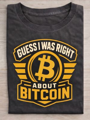 I Was Right About Crypto Crypto Humor Unisex Graphic Tee