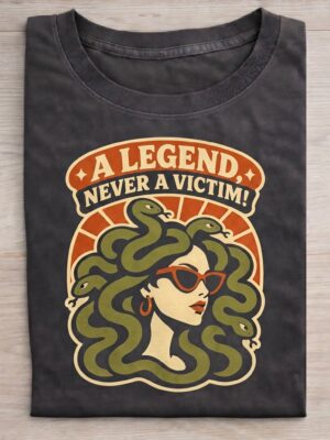 Legend Never Victim Motivation Motivational Unisex Graphic Tee