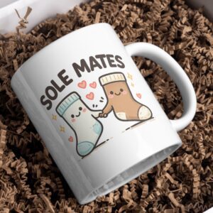 Sole Mates – Cute Socks Couple Mug