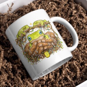 Frog Totem Mug – Nature Spirit Amphibian Art