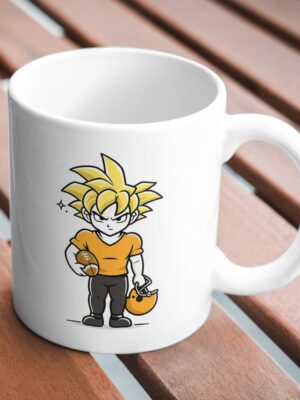 Super Saiyan Football Hero Mug – Anime Sports Warrior