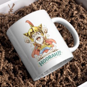 Hoorah Viking Warrior Mug – Norse Celebration Coffee Cup