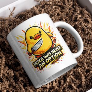 Peace Was Never an Option Angry Chick Mug