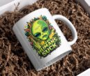 Humans Suck Alien Graphic Mug
