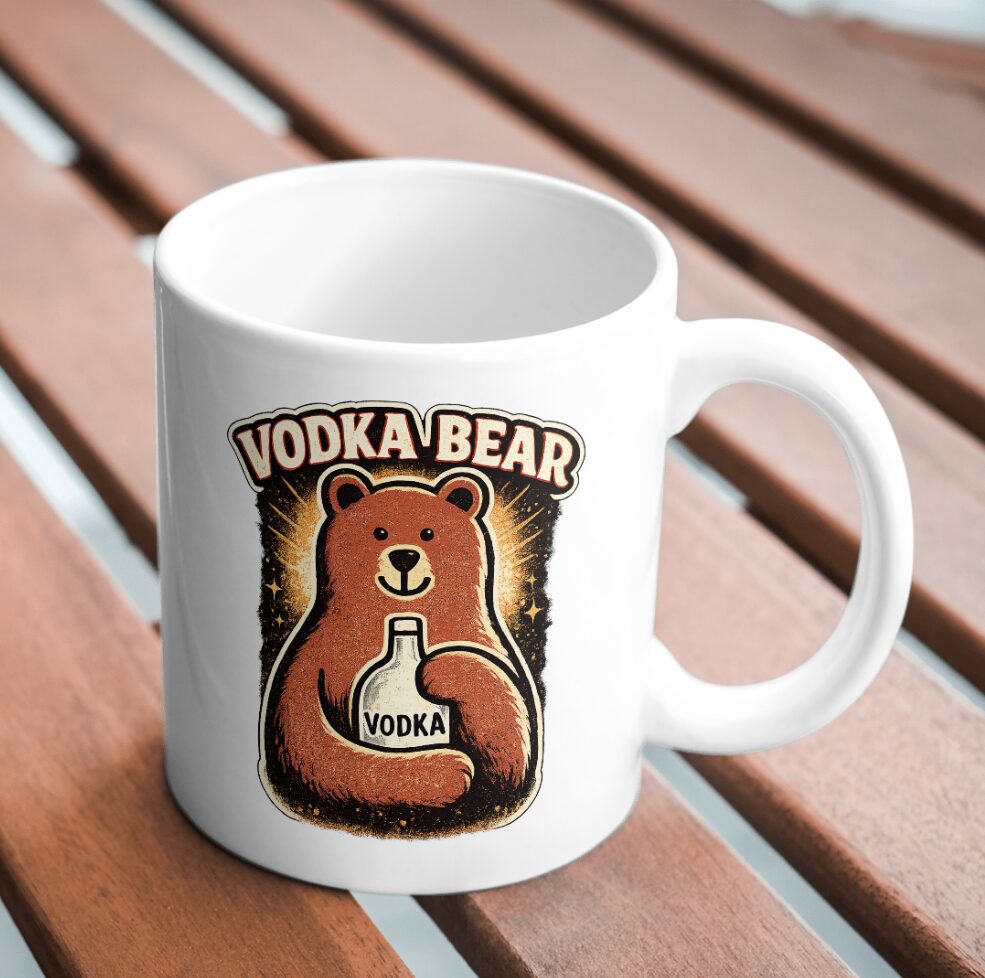 Vodka Bear Retro Party Mug