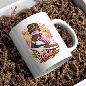 Drip King Sneaker Mug – Streetwear Flex Coffee Cup