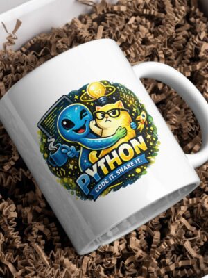 Python Code It Snake It Ceramic Coffee Mug