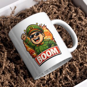 Boom Leader Mug – Explosive Funny Coffee Cup