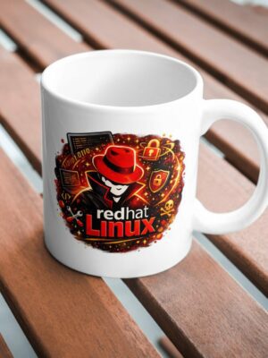 Red Hat Linux Hacker Ceramic Coffee Mug