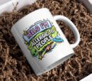 Hello I’m Allergic To People Mug – Alien & UFO Funny Design