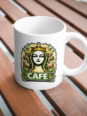 Coffee Queen Mug – Royal Café Lover Design