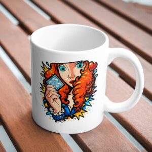 Retro Redhead Pop Art Comic Mug