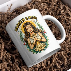 Karma Is a Bitch Divine Lotus Mug