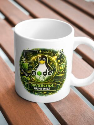 Node.js JavaScript Runtime Mug – Backend Developer Coffee Cup