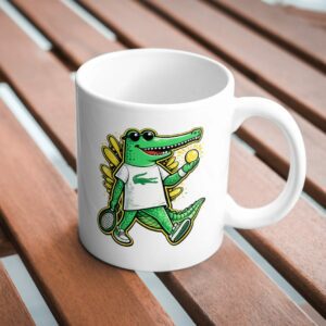 Cool Crocodile Mug – Funny Tennis Alligator Coffee Mug