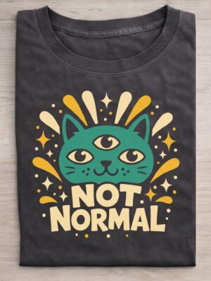 Not Normal Weird Humor Sarcastic Gift Unisex Graphic Tee