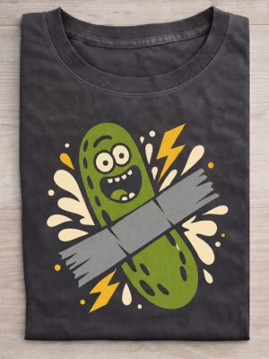 Pickle Capsule Cartoon Humor Sarcastic Unisex Graphic Tee
