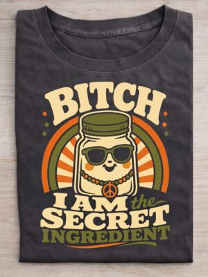 Secret Ingredient Jar Humor Sarcastic Unisex Graphic Tee