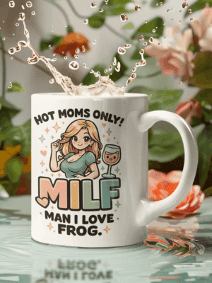 Hot Moms Only Funny MILF Mug – Cheeky Adult Humor Cup