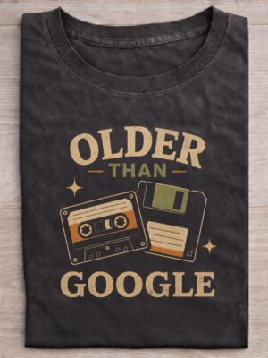 Older Than Search Engines Retro Tech Humor Graphic Tee
