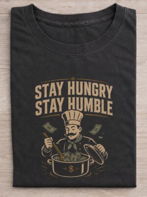 Stay Hungry Stay Humble Money Chef Graphic Tee