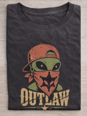 Outlaw Alien Western Graphic Tee