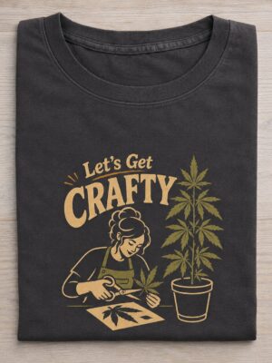 Lets Get Crafty Botanical Hobby Retro Graphic Tee