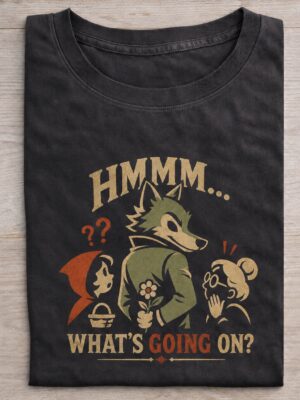 Fairy Tale Wolf Confusion Funny Graphic Tee