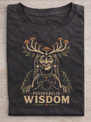 Psychedelic Wisdom Shaman Vision Graphic Tee