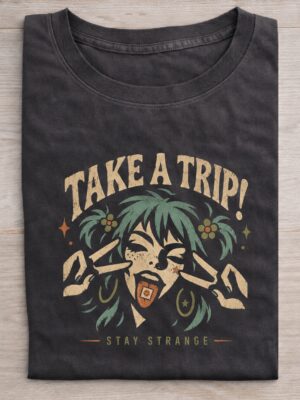 Take A Trip Stay Strange Graphic Tee